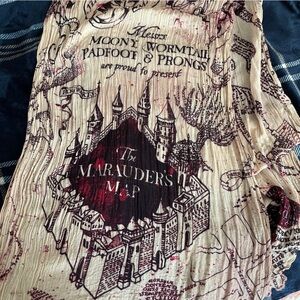 Harry Potter Marauder’s Map rayon shawl wrap scarf official Wizarding world